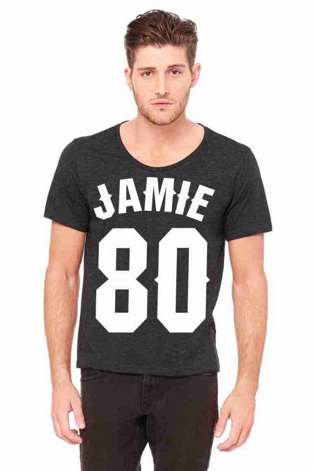 MAGLIETTA NERA 100% COTONE MODELLO RAPPER TITOLO JAMIE