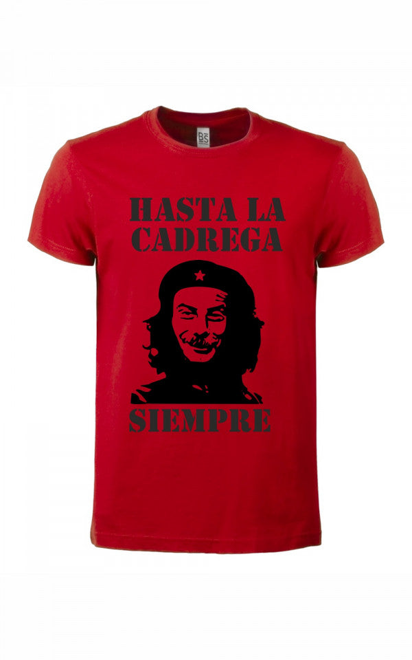 Maglietta unisex 100% cotone organico colore rossa HASTA LA CADREGA