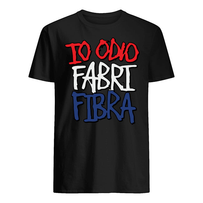Maglietta unisex 100% cotone organico io odio fabri fibra
