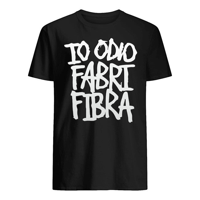 Maglietta unisex 100% cotone organico io odio fabri fibra