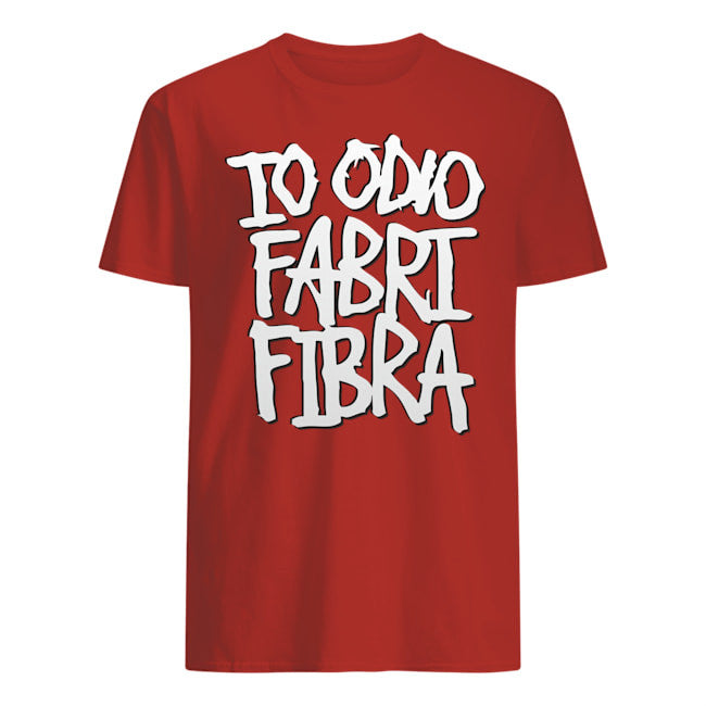 Maglietta unisex 100% cotone organico io odio fabri fibra