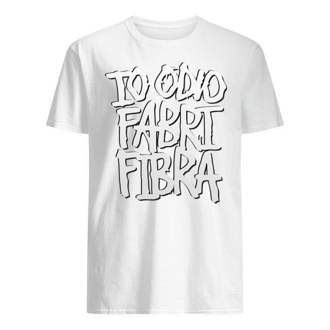 Maglietta unisex 100% cotone organico io odio fabri fibra