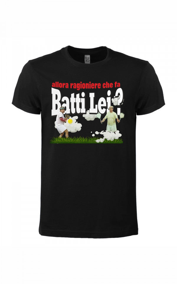Maglietta unisex 100% cotone organico Batti lei