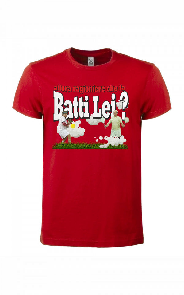 Maglietta unisex 100% cotone organico Batti lei
