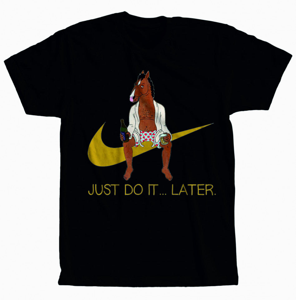 Maglietta unisex 100% cotone JUST DO IT LATER