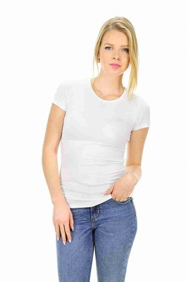 MAGLIETTE FIAMMATE DA DONNA CON MANICHE ARRICCIATE E MODELLO CLASSICO