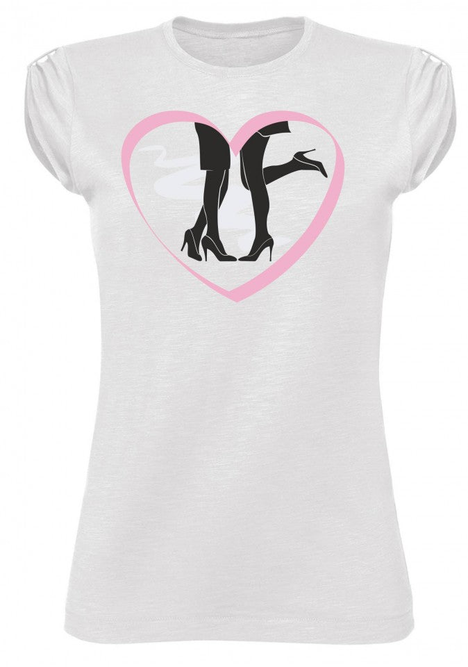 MAGLIETTE FIAMMATE DA DONNA CON MANICHE ARRICCIATE