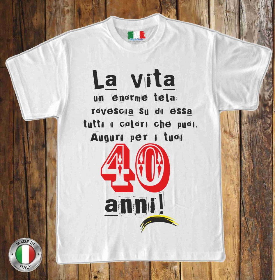 fashwork Maglietta 40 Anni Compleanno Donna Nata nel 1986, 40 Anni di splendore - Manica Corta Taglia S fashwork Maglietta 40 Anni Compleanno Donna Nata nel 1986, 40 Anni di splendore - Manica Corta Taglia S