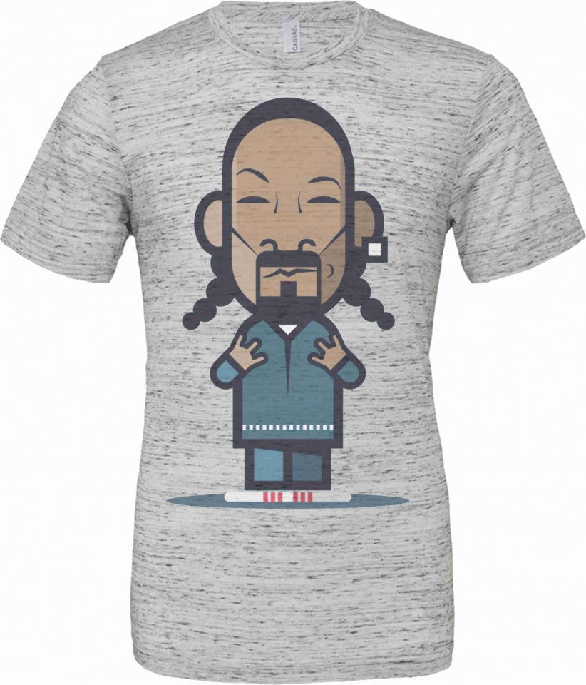 T-shirt unisex Poly-Cotton EFFETTO MARMO con stampa motivo NERD