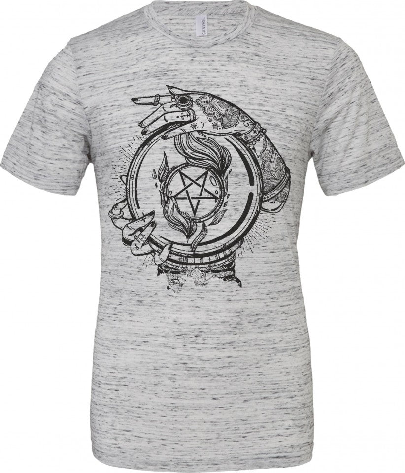 T-shirt unisex Poly-Cotton EFFETTO MARMO con stampa