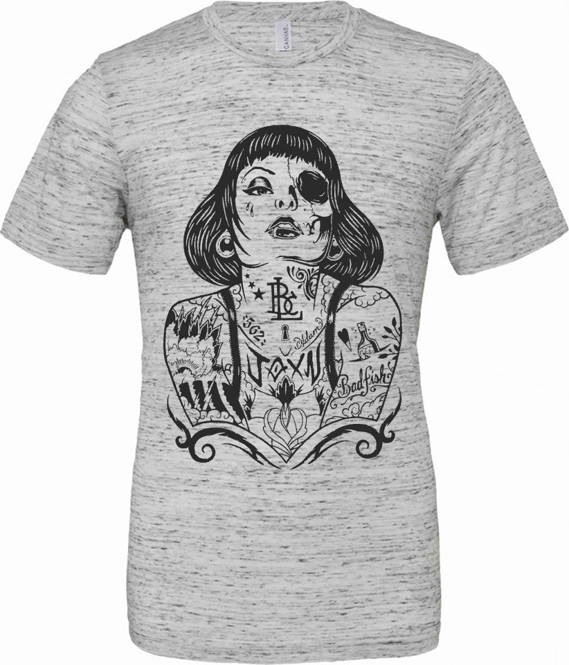 T-shirt unisex Poly-Cotton EFFETTO MARMO con stampa