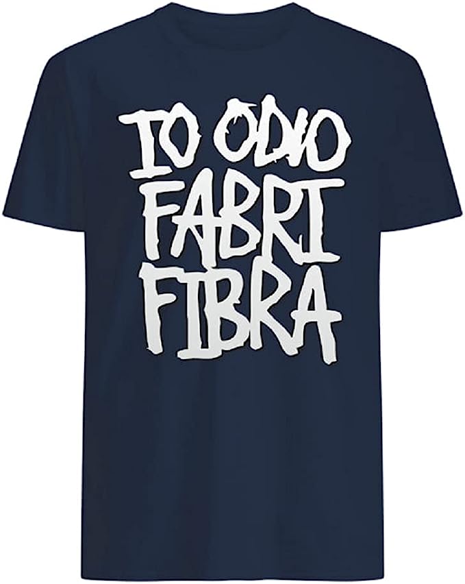 Maglietta vari colori, manica corta, e con stampa io odio Fabri Fibra