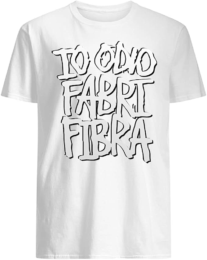 Maglietta vari colori, manica corta, e con stampa io odio Fabri Fibra