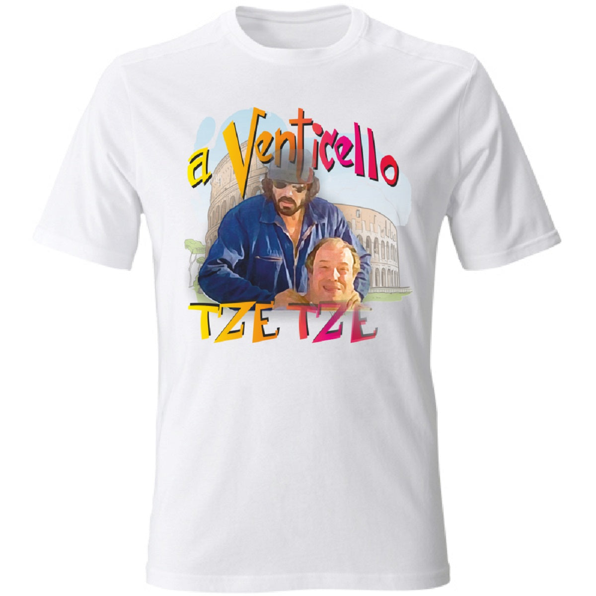Maglietta BIANCA con la stampa Bombolo