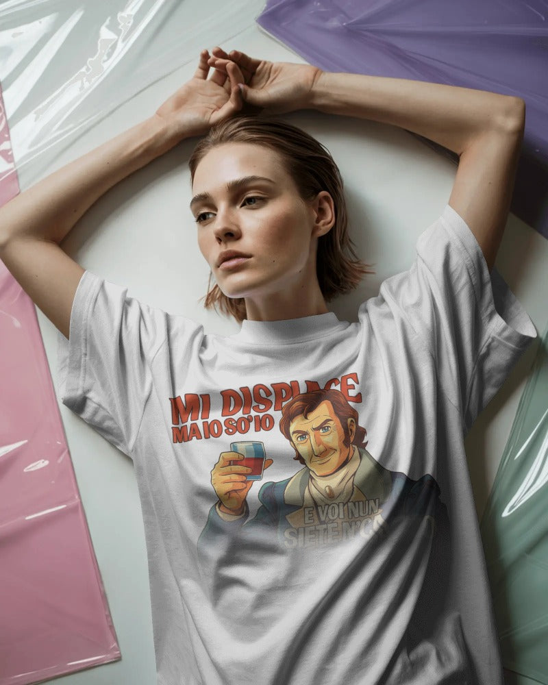 Maglietta BIANCA con la stampa Marchese del Grillo