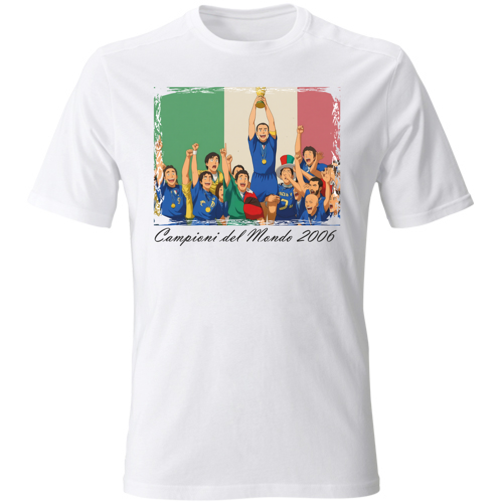 Maglietta BIANCA ITALIA CAMPIONE DEL MONDO 2006