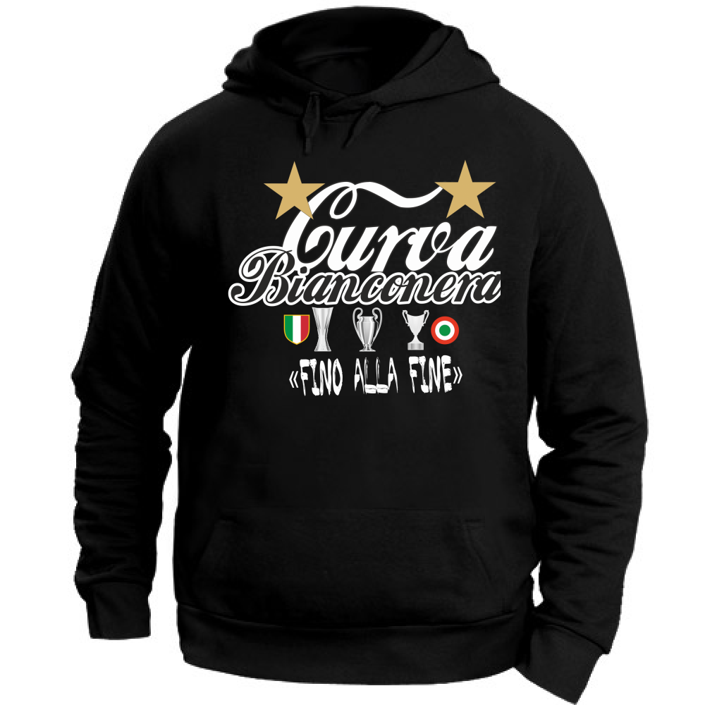 Felpa CON MARSUPIO E CAPPUCCIO DA ADULTO con stampa sia davanti sia retro ALEX FINO ALLA FINE