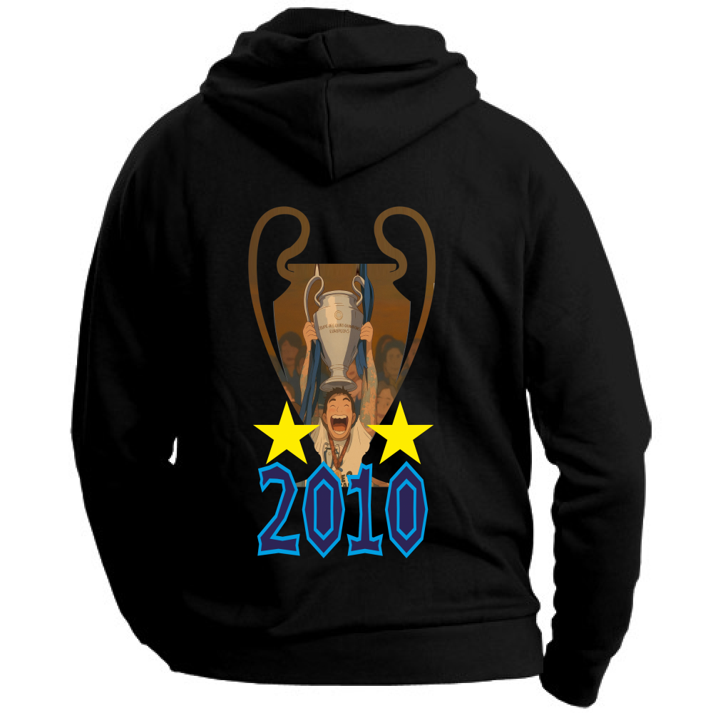 Felpa CON MARSUPIO E CAPPUCCIO DA ADULTO con stampa sia davanti sia retro TRIPLETE