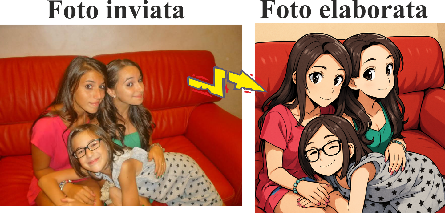 Felpa nera con cappuccio e marsupio personalizzabile effetto CARTOON