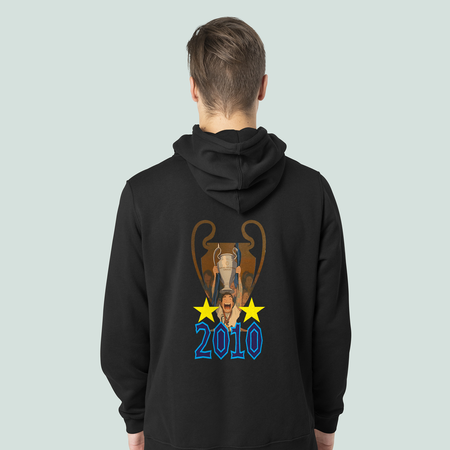 Felpa CON MARSUPIO E CAPPUCCIO DA ADULTO con stampa sia davanti sia retro TRIPLETE