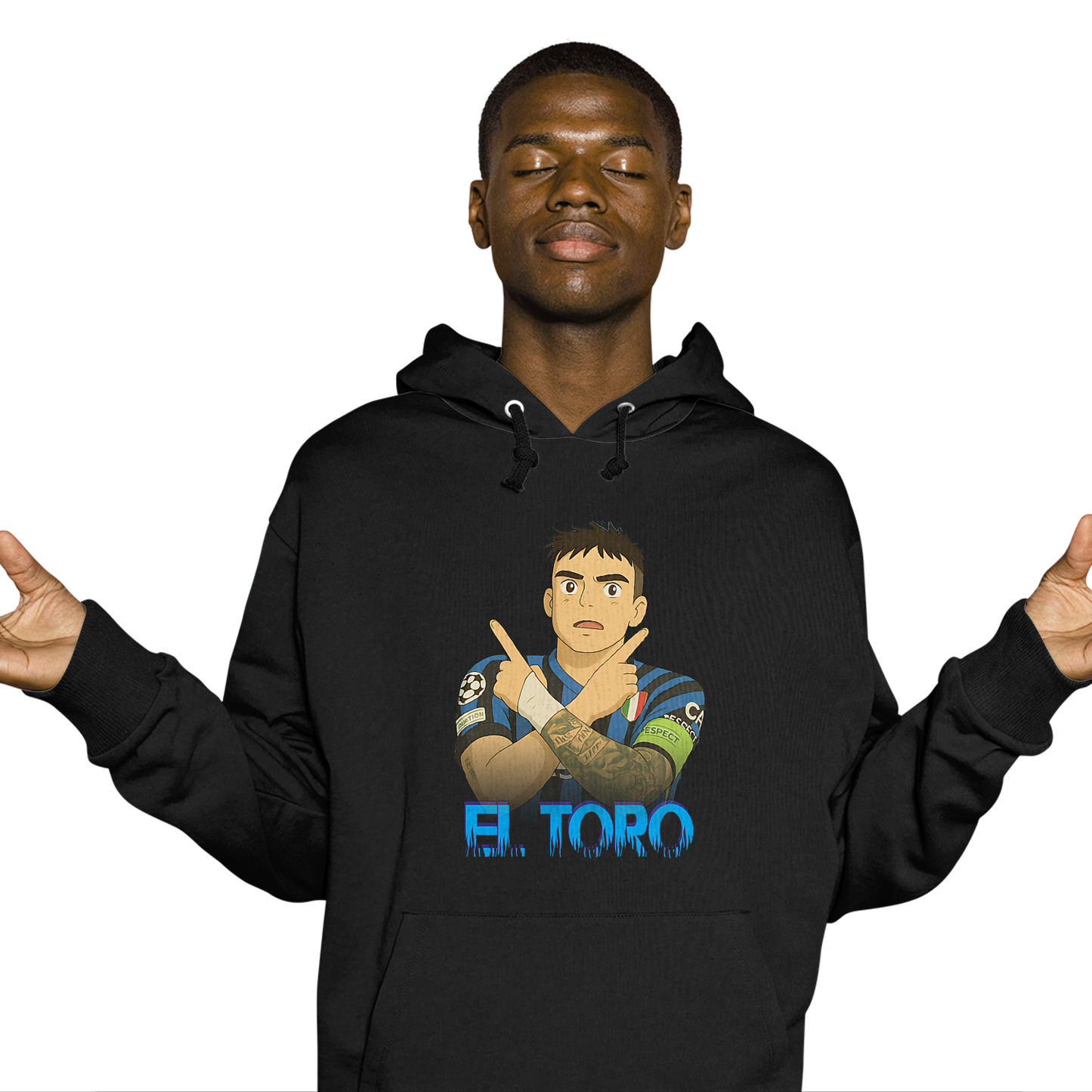 Felpa CON MARSUPIO E CAPPUCCIO DA ADULTO con stampa sia davanti sia retro TRIPLETE