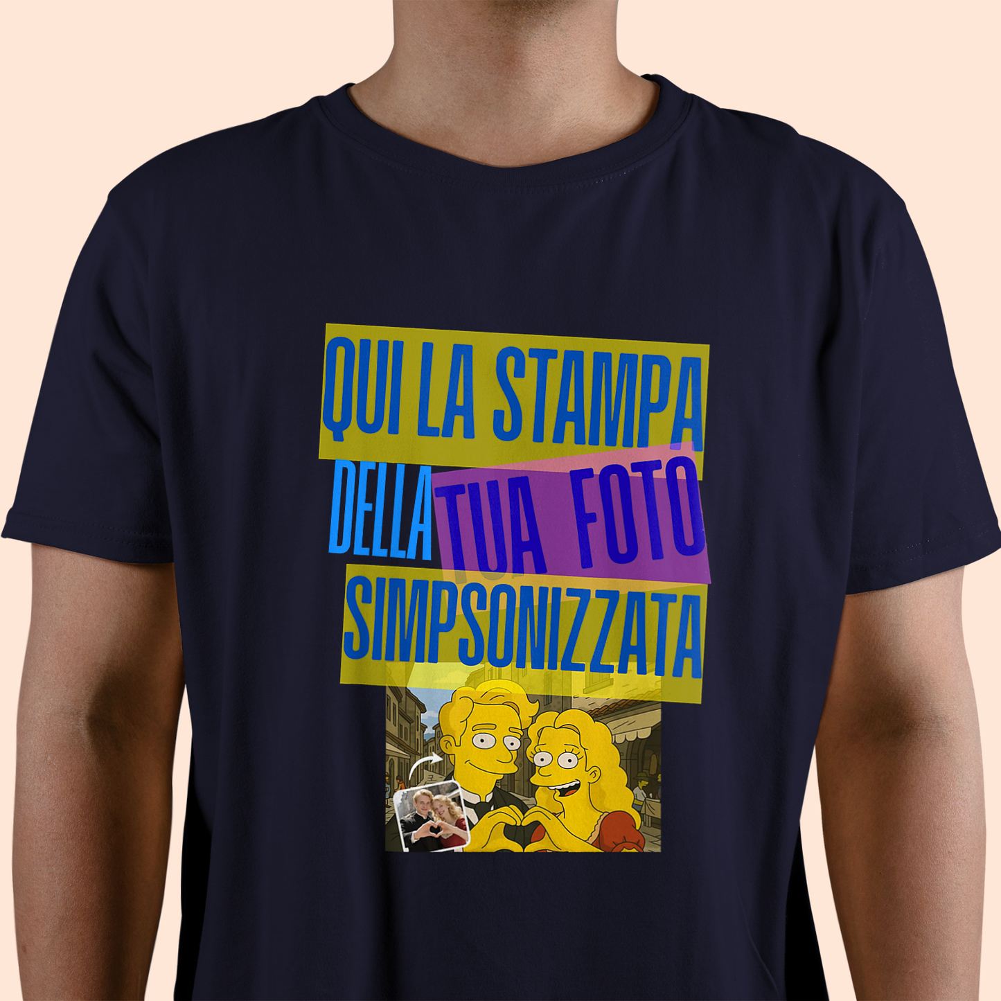 Maglietta unisex personalizzabile effetto SIMPSON