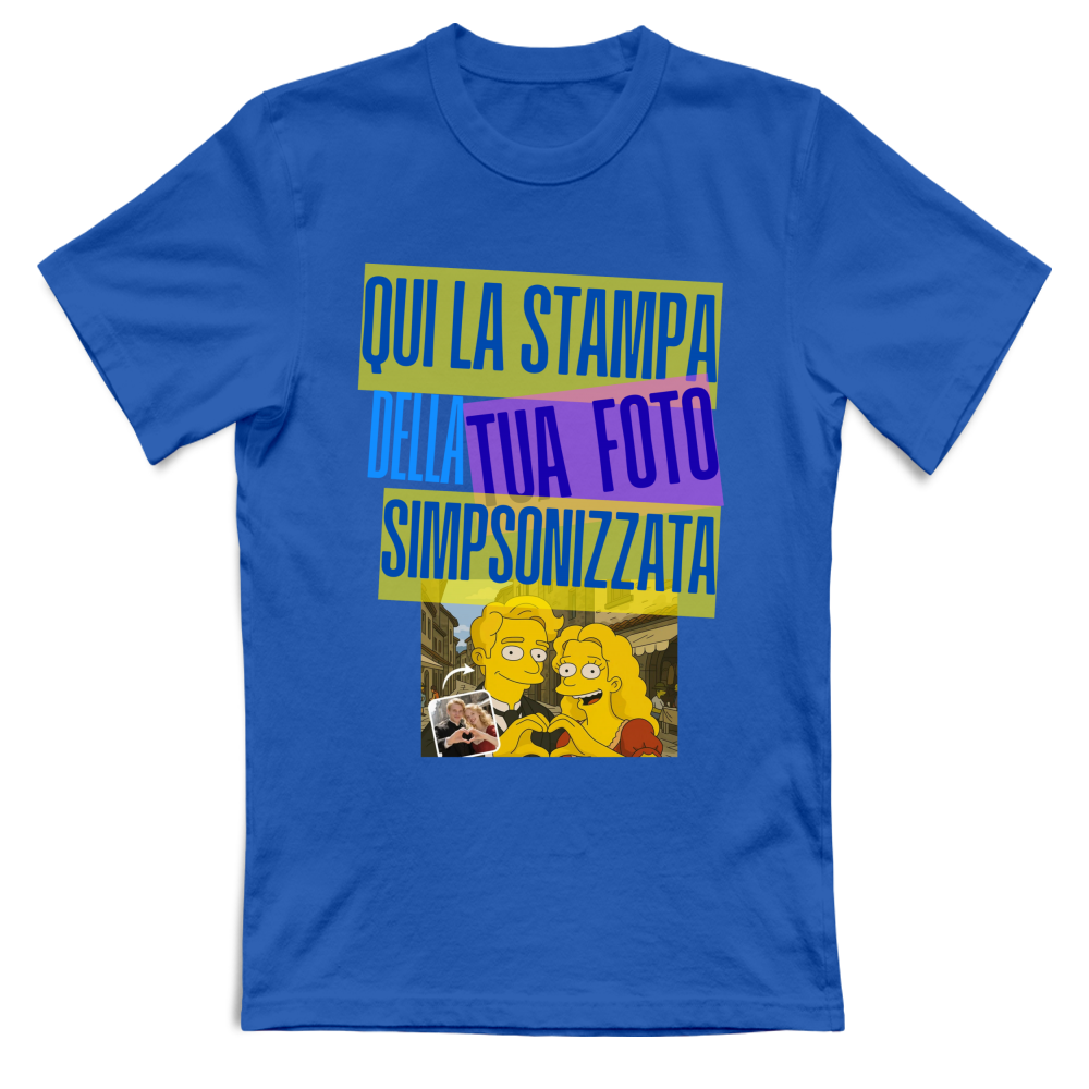 Maglietta unisex personalizzabile effetto SIMPSON