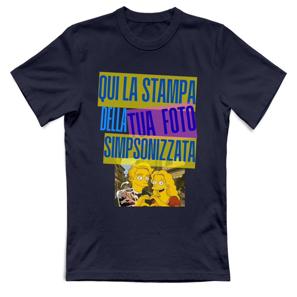 Maglietta unisex personalizzabile effetto SIMPSON
