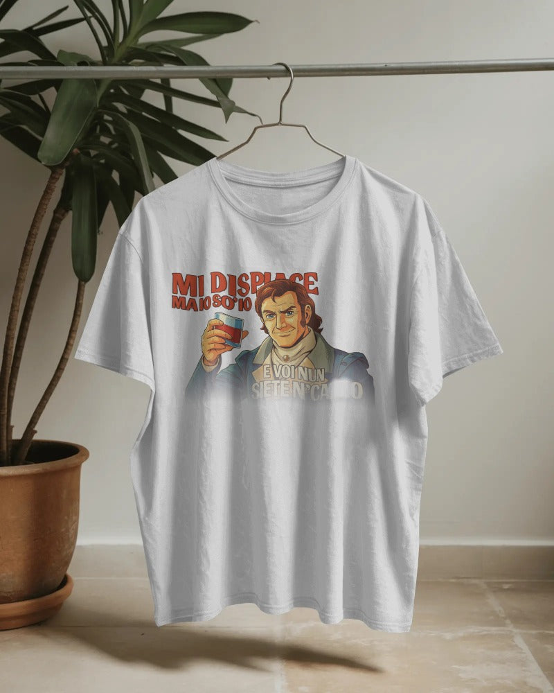 Maglietta BIANCA con la stampa Marchese del Grillo