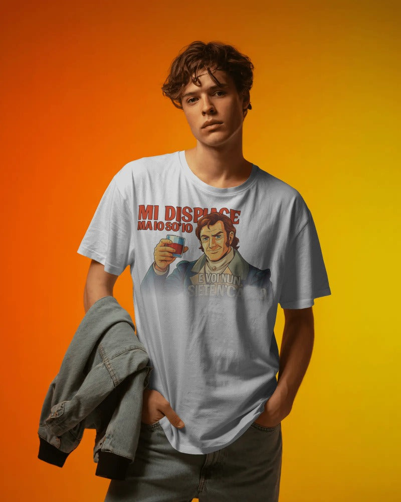 Maglietta BIANCA con la stampa Marchese del Grillo