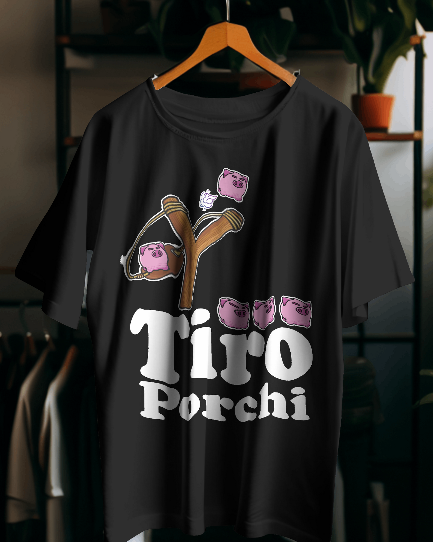 Maglietta unisex 100% cotone organico Tiro porchi
