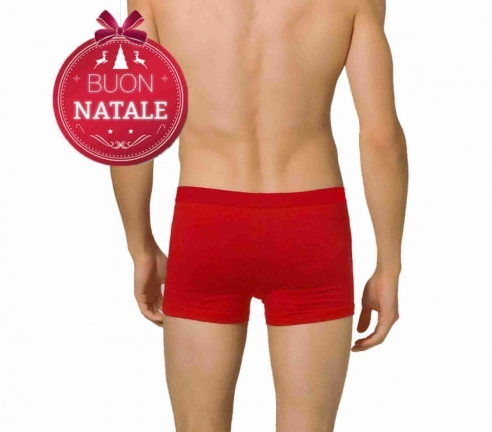 BOXER UOMO ROSSO NATALIZIO