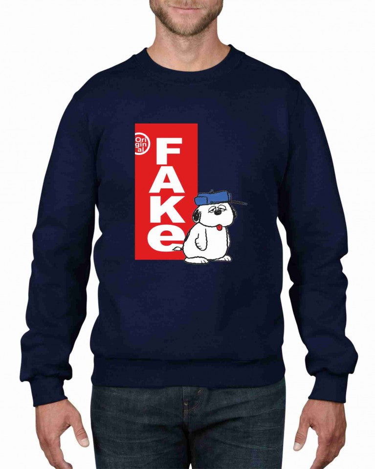 Felpa girocollo Fashion ORIGINALFAKE