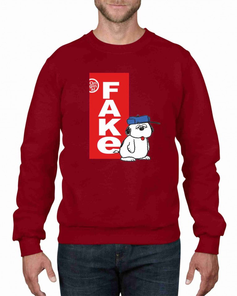 Felpa girocollo Fashion ORIGINALFAKE