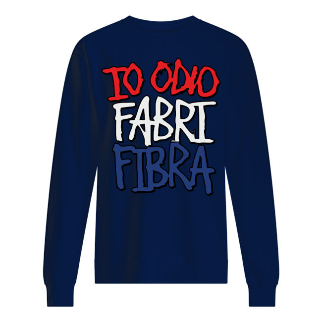 Felpa girocollo Fashion unisex io odio fabri fibra