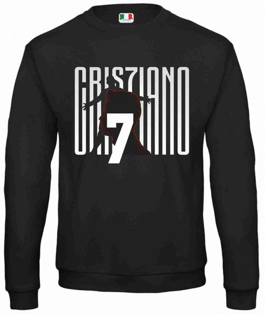 Felpa vestibilita' larga girocollo Fashion cris7