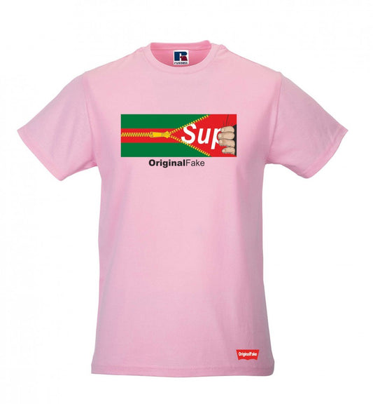 MAGLIETTA COLORE ROSA STAMPA ORIGINAL FAKE