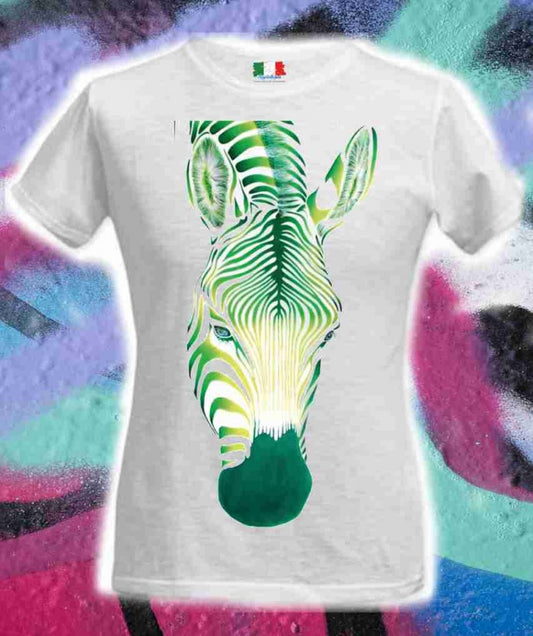 MAGLIETTA COTONE FIAMMATO DA DONNA CLASSICA TITOLO LA ZEBRA