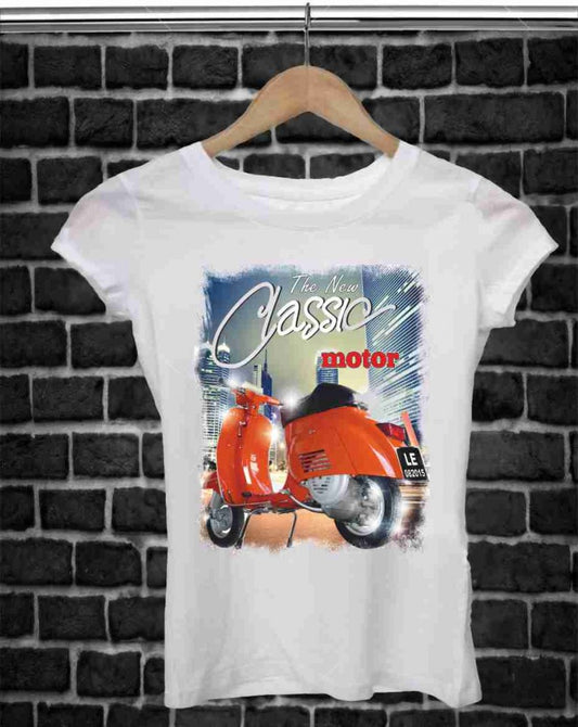 MAGLIETTA IN 100% COTONE DA DONNA TITOLO IAM GOOD VESPA