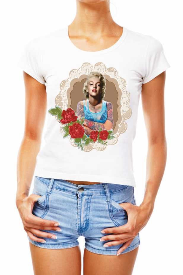 MAGLIETTA IN 100% COTONE DA DONNA TITOLO MARYLIN