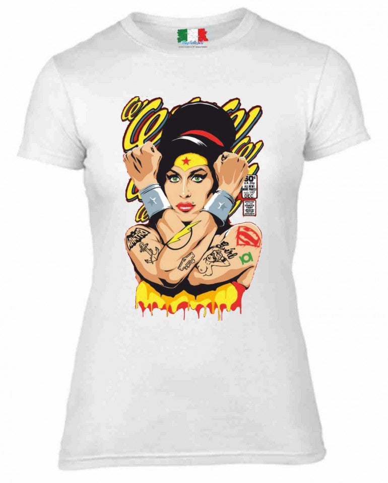 MAGLIETTA IN 100% COTONE DONNA COLORE BIANCO