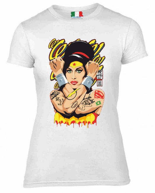 MAGLIETTA IN 100% COTONE DONNA COLORE BIANCO