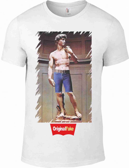 MAGLIETTA IN 100% COTONE UOMO-DONNA COLORE BIANCO