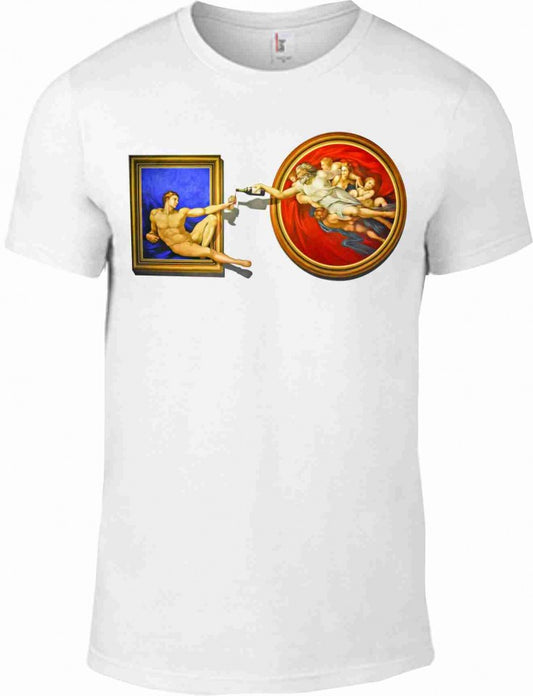 MAGLIETTA IN 100% COTONE UOMO-DONNA COLORE BIANCO