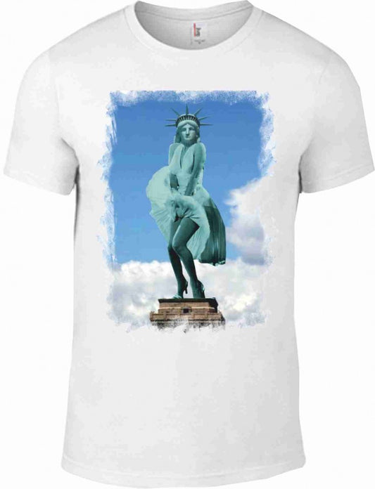 MAGLIETTA IN 100% COTONE UOMO-DONNA COLORE BIANCO