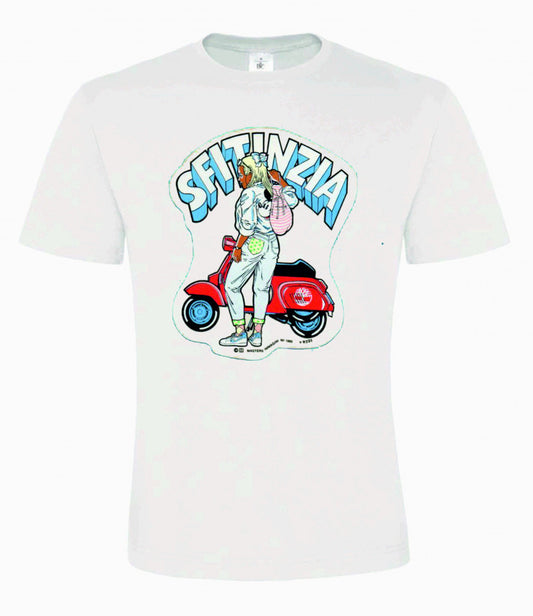MAGLIETTA IN 100% COTONE UOMO-DONNA COLORE BIANCO