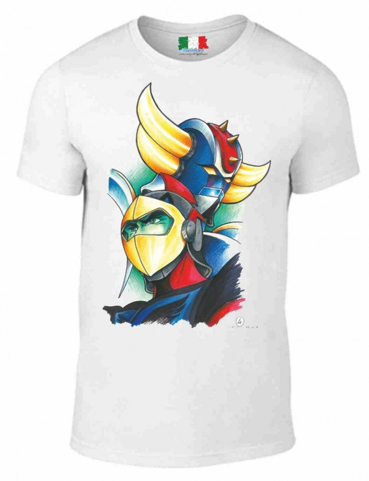 MAGLIETTA IN 100% COTONE UOMO/DONNA STAMPA GOLDRAKE