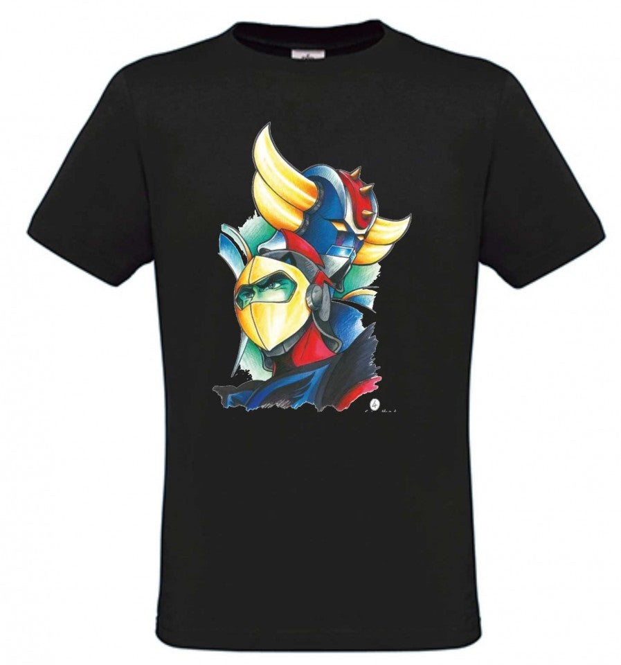 MAGLIETTA IN 100% COTONE UOMO/DONNA STAMPA GOLDRAKE