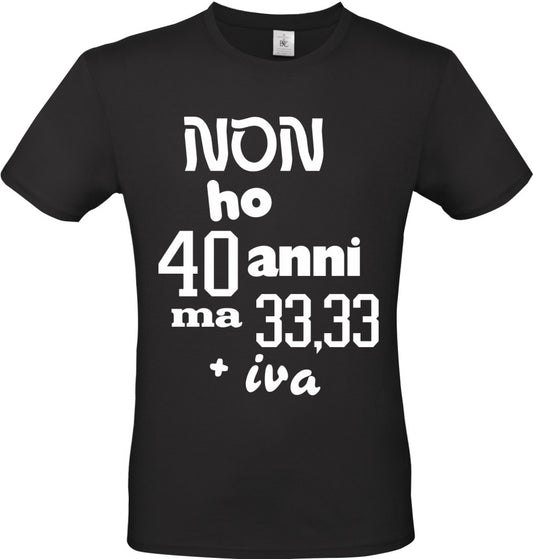 MAGLIETTA IN 100% COTONE UOMO/DONNA COLORE NERO