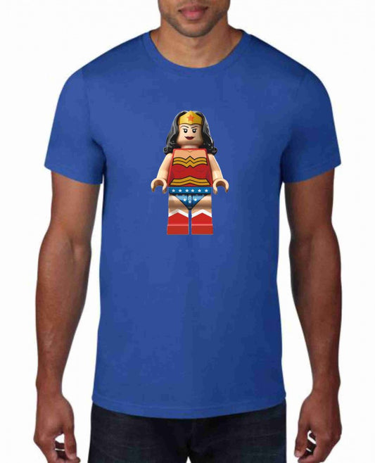 MAGLIETTA IN 100% COTONE UOMO/DONNA COLORE ROYAL TEMA NERD